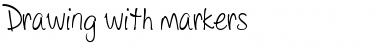 Download Drawing with markers Regular Font Title Preview