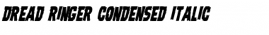 Download Dread Ringer Condensed Italic Condensed Italic Font Title Preview