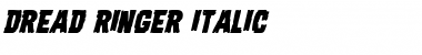 Download Dread Ringer Italic Italic Font Title Preview