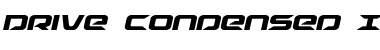 Download Drive Condensed Italic Condensed Italic Font Title Preview
