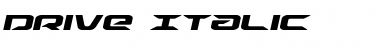 Download Drive Italic Italic Font Title Preview