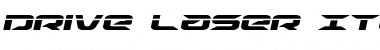 Download Drive Laser Italic Italic Font Title Preview