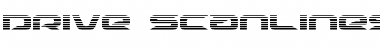 Download Drive Scanlines Regular Font Title Preview