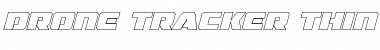 Download Drone Tracker Thin Outline Italic Outline Italic Font Title Preview