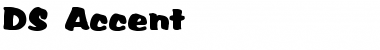 Download DS Accent Regular Font Title Preview