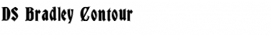 Download DS Bradley Contour Regular Font Title Preview