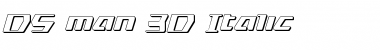 Download DS man 3D Italic Italic Font Title Preview