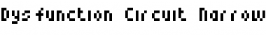 Download Dysfunction Circuit Regular Font Title Preview