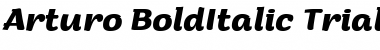 Download Arturo Trial Bold Italic Font Title Preview