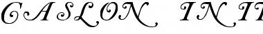 Download Caslon Initials Regular Font Title Preview