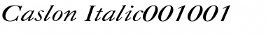 Download Caslon Italic Font