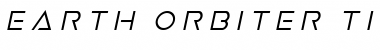 Download Earth Orbiter Title Italic Font