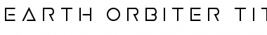 Download Earth Orbiter Title Regular Font