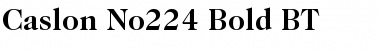 Download Caslon224 Bk BT Bold Font Title Preview