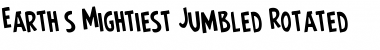 Download Earth's Mightiest Jumbled Rotated Regular Font