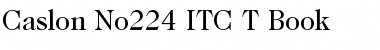 Download Caslon No224 ITC T Book Font Title Preview