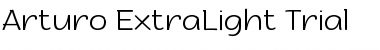 Download Arturo Trial ExtraLight Font Title Preview