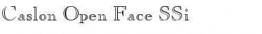 Download Caslon Open Face SSi Regular Font Title Preview