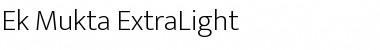 Download Ek Mukta ExtraLight Font Title Preview