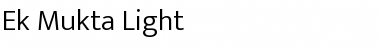 Download Ek Mukta Light Font Title Preview