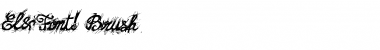 Download <El&Font! Brush> Regular Font Title Preview