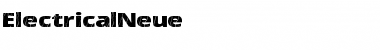 Download ElectricalNeue Regular Font Title Preview