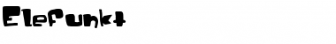 Download Elefunkt Regular Font Title Preview