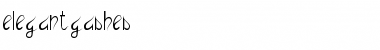 Download elegantgashes Regular Font Title Preview