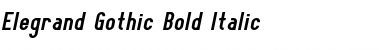 Download Elegrand Gothic Demo Bold Italic Font Title Preview