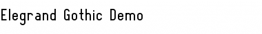 Download Elegrand Gothic Demo Regular Font Title Preview