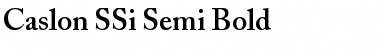 Download Caslon SSi Semi Bold Font Title Preview