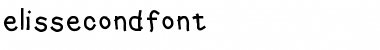 Download elissecondfont Medium Font Title Preview