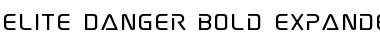 Download Elite Danger Bold Expanded Bold Expanded Font Title Preview
