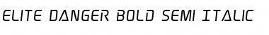 Download Elite Danger Bold Semi-Italic Bold Semi-Italic Font Title Preview