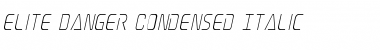 Download Elite Danger Condensed Italic Condensed Italic Font Title Preview