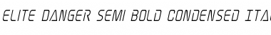 Download Elite Danger Semi-Bold Condensed Italic Semi-Bold Condensed Italic Font Title Preview