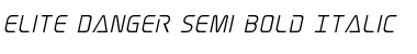 Download Elite Danger Semi-Bold Italic Semi-Bold Italic Font Title Preview