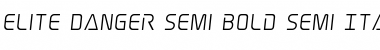 Download Elite Danger Semi-Bold Semi-Italic Semi-Bold Semi-Italic Font Title Preview