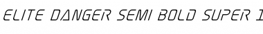 Download Elite Danger Semi-Bold Super-Italic Semi-Bold Italic Font Title Preview