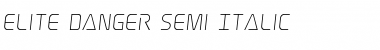 Download Elite Danger Semi-Italic Semi-Italic Font Title Preview