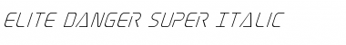 Download Elite Danger Super-Italic Italic Font Title Preview
