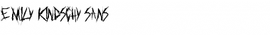 Download Emily Kindschy Sans Emily Kindschy Sans Font Title Preview