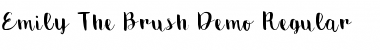 Download Emily The Brush Demo Regular Font Title Preview