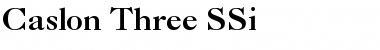 Download Caslon Three SSi Regular Font Title Preview