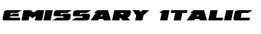 Download Emissary Italic Italic Font Title Preview