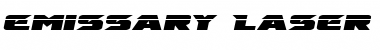 Download Emissary Laser Italic Italic Font Title Preview