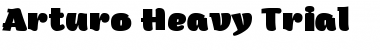 Download Arturo Trial Heavy Font Title Preview