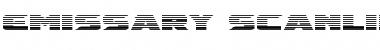 Download Emissary Scanlines Regular Font Title Preview