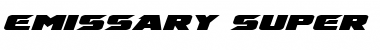 Download Emissary Super-Italic Italic Font Title Preview