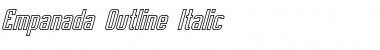 Download Empanada Outline Italic Font Title Preview